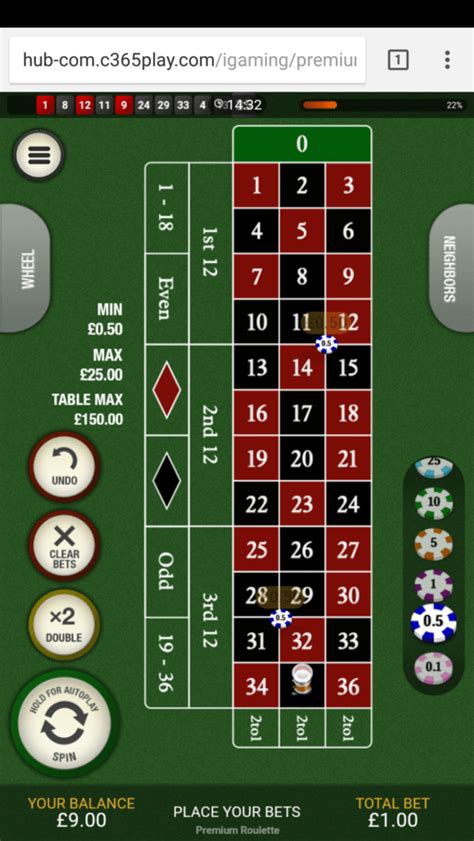 bet365 roulette minimum bet.